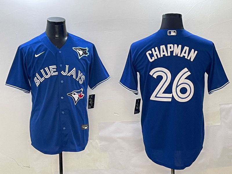 Men Toronto Blue Jays #26 Chapman Blue White Game 2025 Nike MLB Jersey style 3->toronto blue jays->MLB Jersey